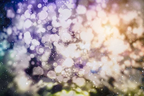 Noel Işıkları Altın Tatil Yeni Yıl Soyut Parıltısı Parıldayan Yıldızlar — Stok fotoğraf