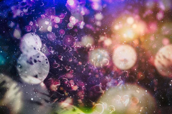 크리스마스 Gold Holiday New Year Abstract Glitter Defocused Background Blinking — 스톡 사진