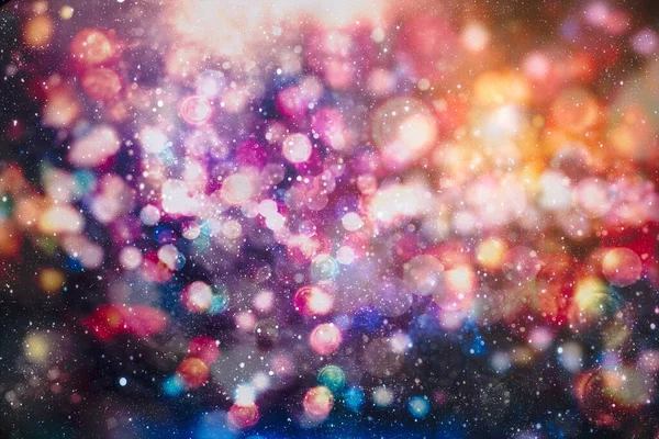 Weihnachtsdekor Mit Hellen Bokeh Lichtern Magischer Winter Zur Weihnachtszeit — Stockfoto