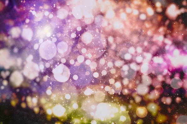 Weihnachtsbeleuchtung Goldener Feiertag Neujahr Abstrakter Glitter Defokussierter Hintergrund Mit Blinkenden — Stockfoto