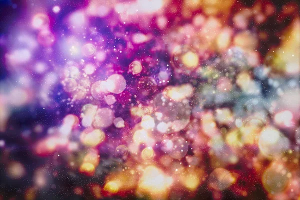 Різдвяні Вогні Gold Holiday New Year Abstract Glitter Defocused Background — стокове фото