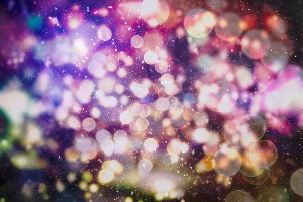 Noel Işıkları Altın Tatil Yeni Yıl Soyut Parıltısı Parıldayan Yıldızlar — Stok fotoğraf