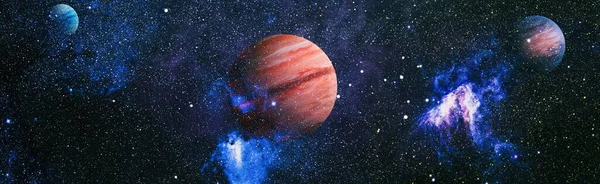 Galáxia Dreamscape Fundo Espacial Com Nebulosa Vermelha Estrelas Elementos Desta — Fotografia de Stock