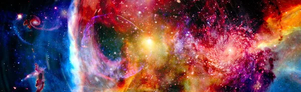 宇宙で信じられないほど美しい銀河 宇宙には何十億もの銀河があります 抽象的な空間背景 Nasaによって提供されたこの画像の要素 — ストック写真