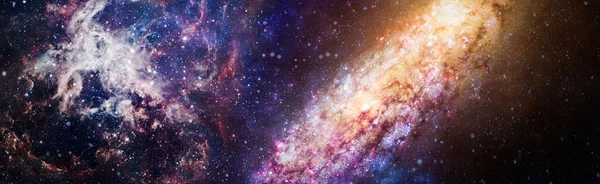 Nebula Galaxies Space Space Many Light Years Far Earth Elements — Stock Photo, Image