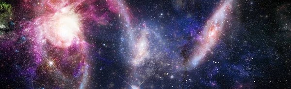 高品質の空間背景 超新星爆発 明るい星の星雲 遠くの銀河 抽象的なイメージ Nasaによって提供されたこの画像の要素 — ストック写真