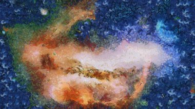 yanıp sönen yıldızlı büyülü tatil arkaplanı .