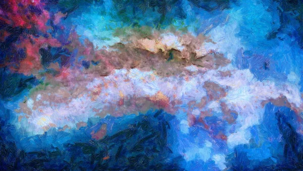 Abstract Kleurrijke Aquarel Voor Achtergrond Ruimte Met Hand Geschilderde Aquarel — Stockfoto
