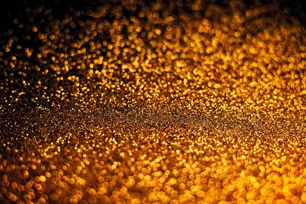 分散注意力 背景抽象闪耀的灯光 金色和黑色 — 图库照片