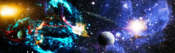 Nebulosa Och Galaxer Rymden Skönheten Det Oändliga Kosmos Science Fiction — Stockfoto