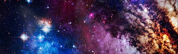 Nebulosa Och Galaxer Rymden Skönheten Det Oändliga Kosmos Science Fiction — Stockfoto