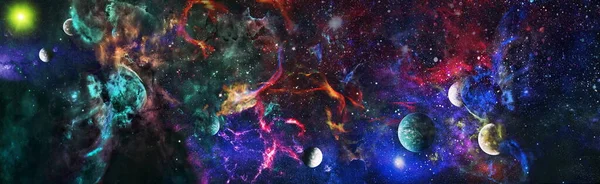 Láctea Galáxia Que Contém Nosso Sistema Solar Infinito Fundo Espacial — Fotografia de Stock