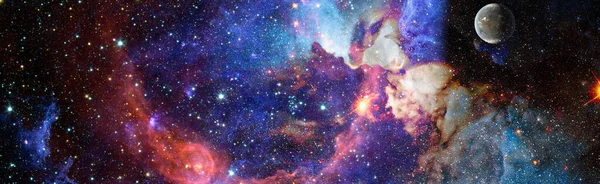 Farbenfroher Kosmos Mit Sternenstaub Und Milchstraße Magische Farbgalaxie Unendliches Universum — Stockfoto