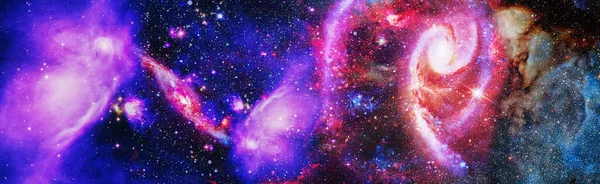 Yıldız Tozu Samanyolu Ile Renkli Kozmos Sihirli Renkli Galaksi Sonsuz — Stok fotoğraf