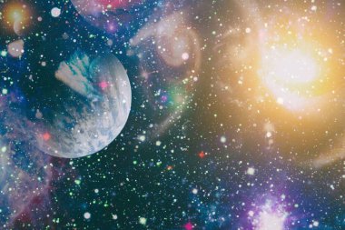 Yüksek çözünürlüklü bilim kurgu fantezisi duvar kağıdı için idealdir. Bu görüntünün elementleri NASA tarafından desteklenmektedir