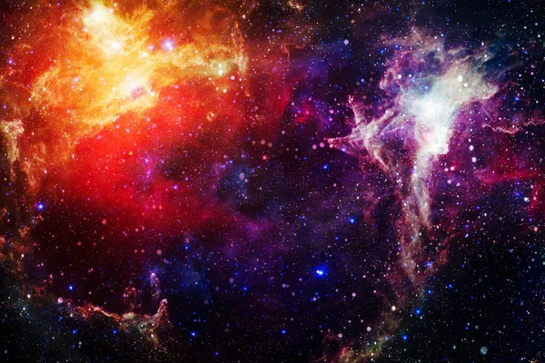 Πολύχρωμο Νεφέλωμα Διαστημικό Αφηρημένο Υπόβαθρο Στοιχεία Αυτής Της Εικόνας Επιπλωμένο — Φωτογραφία Αρχείου