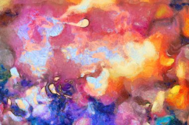 Suluboya. Altın tozu eklenmiş çok güzel mavi boya.