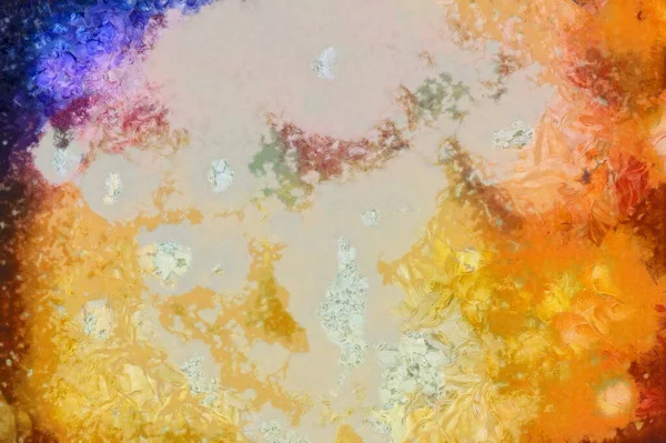 背景のための抽象的なカラフルな水彩画 空間手描き水彩の背景 抽象的な銀河の絵 星と宇宙のテクスチャ — ストック写真