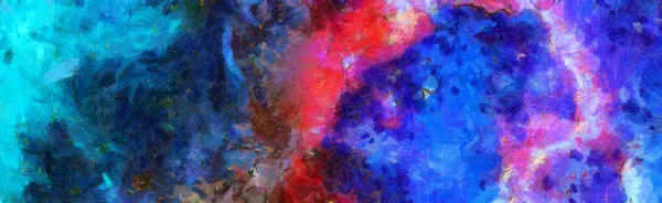 背景のための抽象的なカラフルな水彩画 空間手描き水彩の背景 抽象的な銀河の絵 星と宇宙のテクスチャ — ストック写真