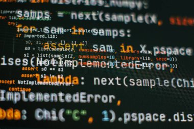 Mobil uygulama geliştiricisi. Yenilikçi başlangıç projesi. Web sitesi programlama kodu. IT işi.