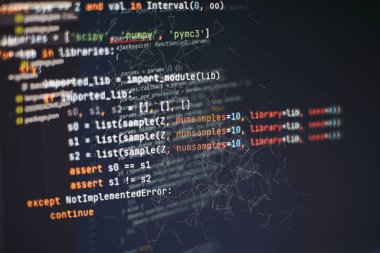 Mobil uygulama geliştiricisi. Yenilikçi başlangıç projesi. Web sitesi programlama kodu. IT işi.