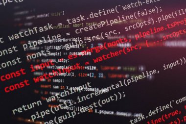 Mobil uygulama geliştiricisi. Yenilikçi başlangıç projesi. Web sitesi programlama kodu. IT işi.
