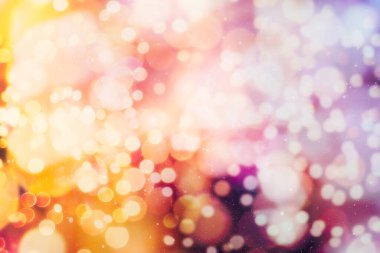 Soyut ışıltılı ışıklar arka planda bokeh odaklı beyaz ışıklar. Sevgililer Günü, Parti, Noel geçmişi.