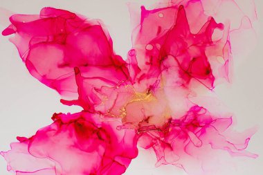 Soyut çok renkli mermer desen arkaplanı. Tasarım kağıdı, duvar kağıdı. Akrilik boyaları karıştırıyorum. Modern akışkan sanat. Alkol Mürekkebi Deseni