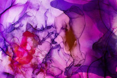 Gökyüzü rengi, Beyaz ve Altın Çizgiler. Donuk Arka plan Noktaları. Akrilik boyaları karıştırıyorum. Modern sanat. Mermer dokusu. Alkol mürekkep renkleri yarı saydam