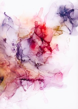 Gökyüzü rengi, Beyaz ve Altın Çizgiler. Donuk Arka plan Noktaları. Akrilik boyaları karıştırıyorum. Modern sanat. Mermer dokusu. Alkol mürekkep renkleri yarı saydam