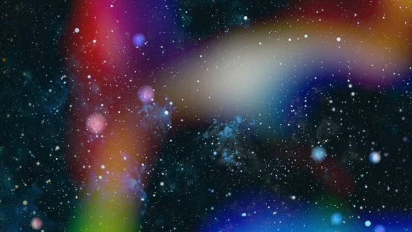 Traveling through star fields in galaxy space as a supernova colorful light glowing.Space Nebula blue background moving motion graphic with stars space rotation nebula