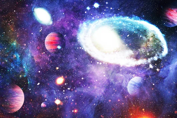 Csillagköd Nyílt Csillaghalmaz Univerzumban Kép Elemeit Nasa Bocsátotta Rendelkezésre — Stock Fotó