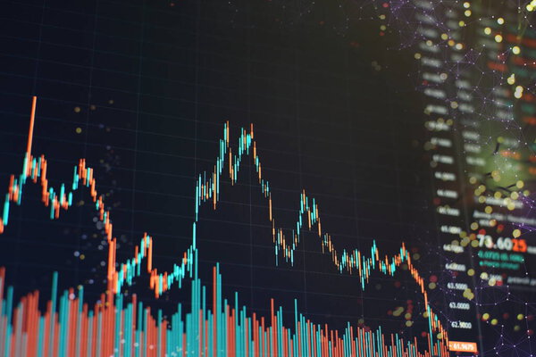 Fundamental and technical analysis concept.