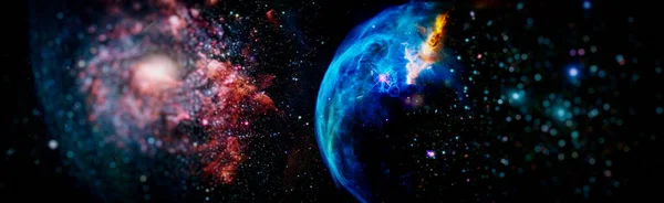 Мистическое Прекрасное Пространство Незабываемый Разнообразный Космический Фон Элементы Этого Изображения — стоковое фото