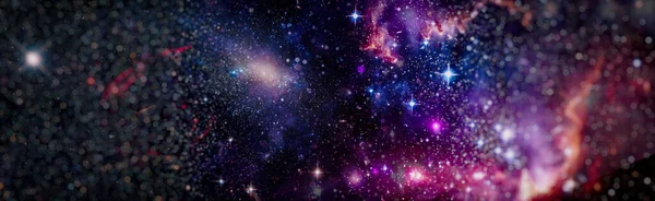 宇宙と深い惑星の夜空に星や宇宙塵を持つ銀河 この画像の要素はNasaによって提供されました — ストック写真
