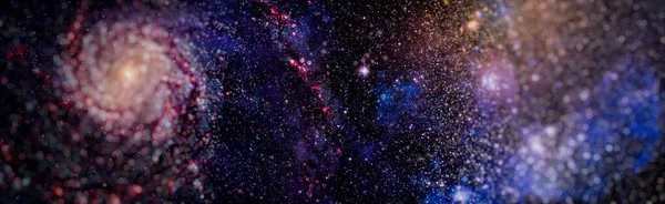 Galaktyka Pyłem Gwiazd Przestrzeni Wszechświecie Głębokim Nocnym Niebem Planety Elementy — Zdjęcie stockowe