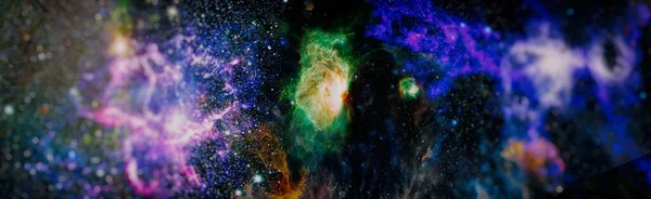 Planets Stars Galaxies Outer Space Showing Beauty Space Exploration Elements — Stock Photo, Image