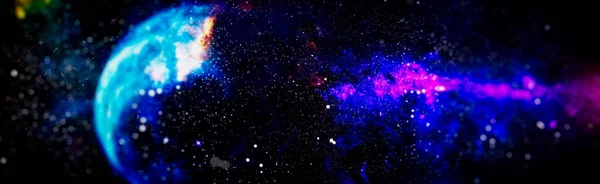 Nebulosa Och Galaxer Rymden Rymden Många Ljusår Långt Från Jorden — Stockfoto