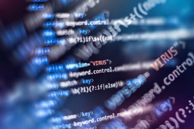 Borsa endeksini gösteren dijital tablet bilgisayar. Soyut bilişim teknolojisi geçmişi. Yazılım kaynak kodu.