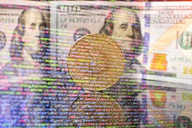 Web sitesi geliştirme için HTML5 editörü. Laptop Kapanış Fotoğrafında HTML Kodu Web sitesi. Modern teknoloji. Yenilikçi başlangıç projesi.