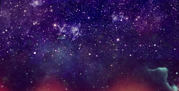 星云和宇宙尘埃 宇宙气体团和深空星座 — 图库照片