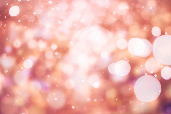 Festlicher Hintergrund mit natürlichem Bokeh und leuchtend goldenen Lichtern. Vintage magischen Hintergrund mit Farbe — Stockfoto