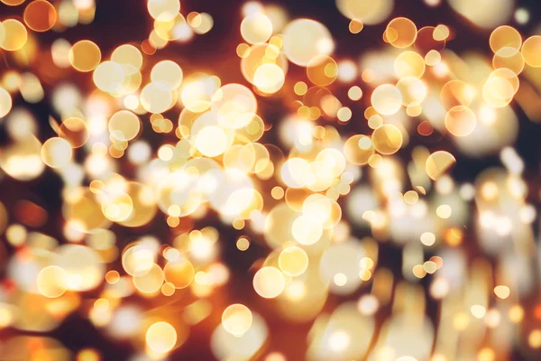 Festive Background With Natural Bokeh And Bright Golden Lights. Vintage Magic Background With Color — Stock Photo, Image