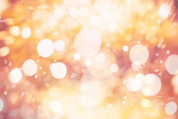 Festive Background With Natural Bokeh And Bright Golden Lights. Vintage Magic Background With Color — Stock Photo, Image