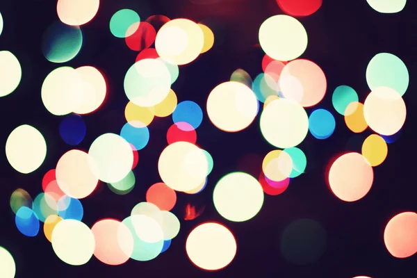 Festive Background With Natural Bokeh And Bright Golden Lights. Vintage Magic Background With Color — Stock Photo, Image