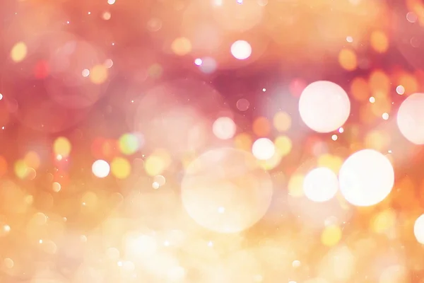 Festive Background With Natural Bokeh And Bright Golden Lights. Vintage Magic Background With Color — Stock Photo, Image