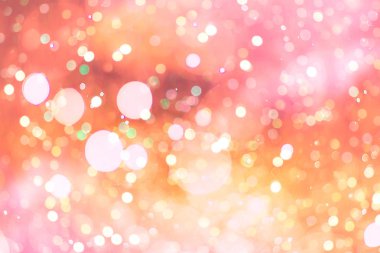 Bokeh ışıkları ve yıldız desenli şenlikli soyut arkaplan