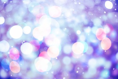 Bokeh ışıkları ve yıldız desenli şenlikli soyut arkaplan