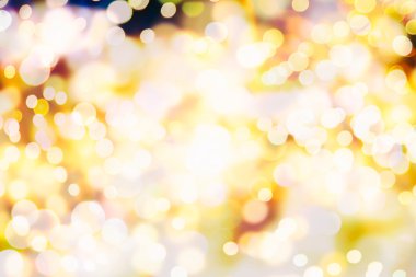 Bokeh ışıkları ve yıldız desenli şenlikli soyut arkaplan