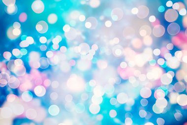 Bokeh ışıkları ve yıldız desenli şenlikli soyut arkaplan